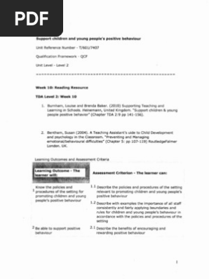 demonstrate strategies for managing inappropriate behaviour according to policies and procedures demonstrate supportive and realistic responses to childrens questions ideas and concerns